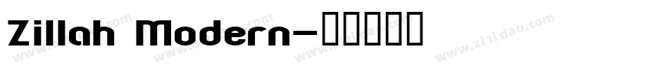 Zillah Modern字体转换